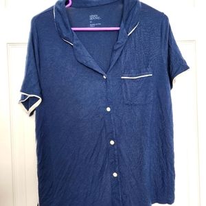 Navy blue Stars Above pajama top size M
